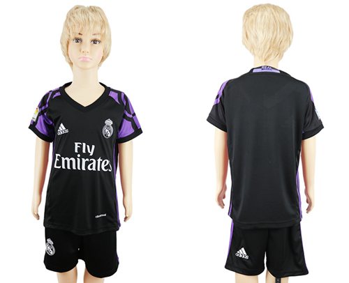 Real Madrid Blank Black Kid Soccer Club Jersey Real Madrid Blank Black Kid Soccer Club Jersey