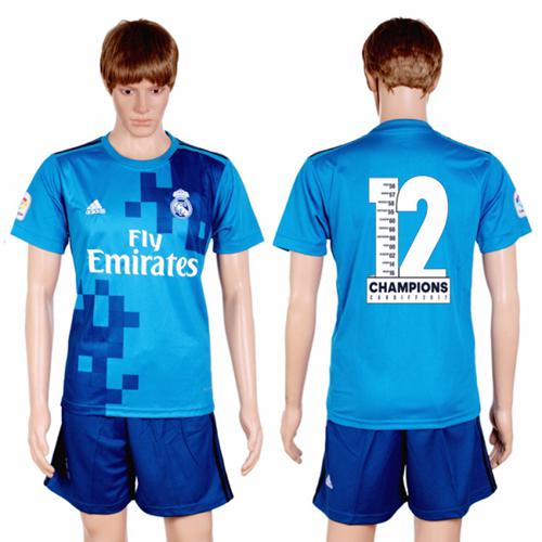 Real Madrid Blank Champions Away Soccer Club Jersey Real Madrid Blank Champions Away Soccer Club Jersey