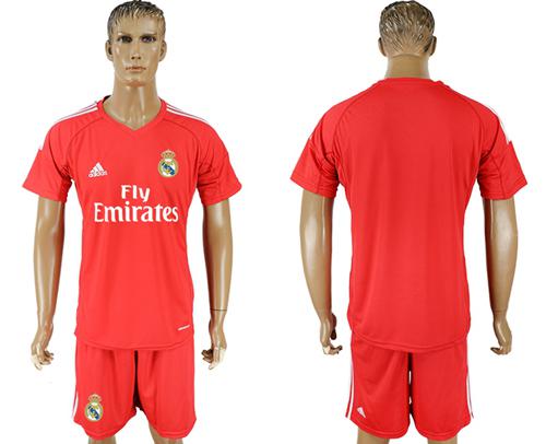 Real Madrid Blank Red Goalkeeper Soccer Club Jersey Real Madrid Blank Red Goalkeeper Soccer Club Jersey