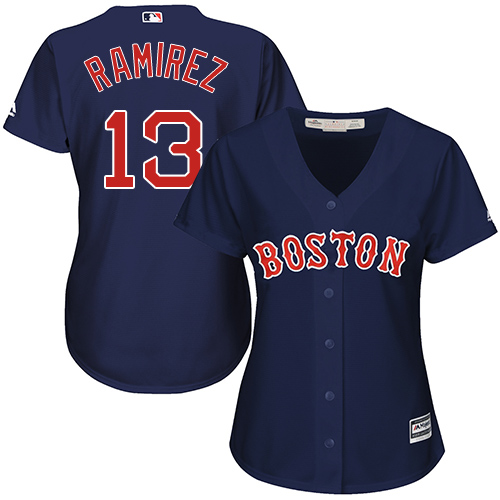 Red Sox #13 Hanley Ramirez Navy Blue Alternate Women's Stitched MLB Jersey Red Sox #13 Hanley Ramirez Navy Blue Alternate Women's Stitched MLB Jersey