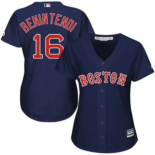 Red Sox #16 Andrew Benintendi Navy Blue Alternate Women's Stitched MLB Jersey Red Sox #16 Andrew Benintendi Navy Blue Alternate Women's Stitched MLB Jersey