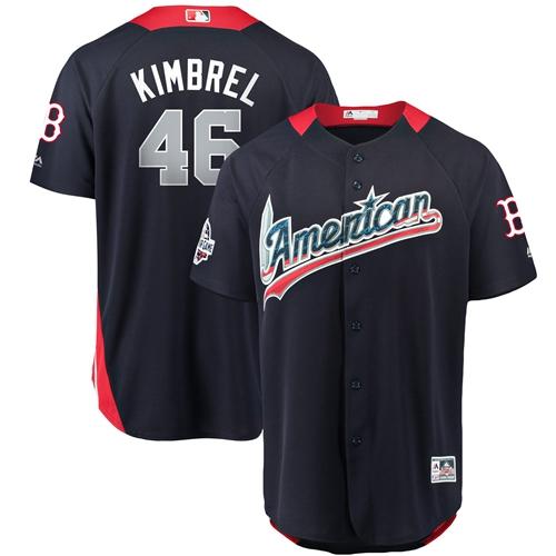 Red Sox #46 Craig Kimbrel Navy Blue 2018 All-Star American League Stitched Baseball Jersey Red Sox #46 Craig Kimbrel Navy Blue 2018 All-Star American League Stitched Baseball Jersey