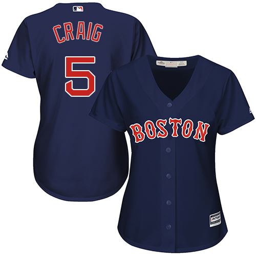 Red Sox #5 Allen Craig Navy Blue Alternate Women's Stitched MLB Jersey Red Sox #5 Allen Craig Navy Blue Alternate Women's Stitched MLB Jersey