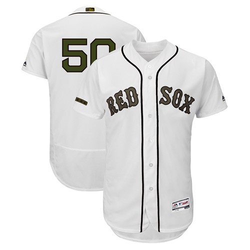 Red Sox #50 Mookie Betts White Flexbase Authentic Collection 2018 Memorial Day Stitched Baseball Jersey Red Sox #50 Mookie Betts White Flexbase Authentic Collection 2018 Memorial Day Stitched Baseball Jersey