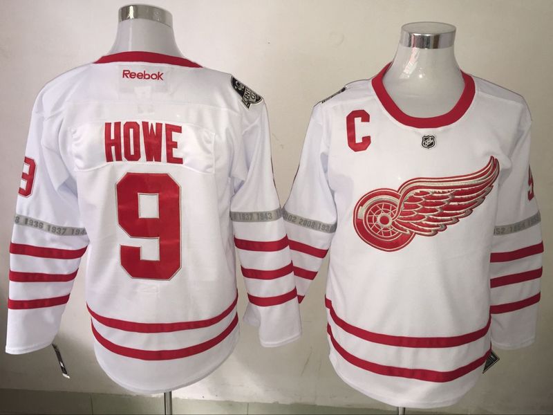 Red Wings 9 Gordie Howe White 2017 Centennial Classic Reebok Jersey Red Wings 9 Gordie Howe White 2017 Centennial Classic Reebok Jersey