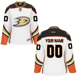Reebok Anaheim Ducks NHL Womens Custom Premier Jersey - White Reebok Anaheim Ducks NHL Womens Custom Premier Jersey - White