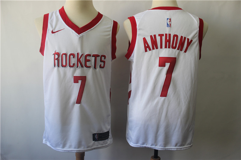 Rockets 7 Carmelo Anthony White Nike Swingman Jersey Rockets 7 Carmelo Anthony White Nike Swingman Jersey