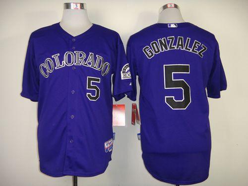 Rockies #5 Carlos Gonzalez Purple Cool Base Stitched MLB Jersey Rockies #5 Carlos Gonzalez Purple Cool Base Stitched MLB Jersey
