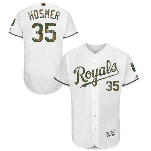 Royals #35 Eric Hosmer White Flexbase Authentic Collection 2016 Memorial Day Stitched MLB Jersey Royals #35 Eric Hosmer White Flexbase Authentic Collection 2016 Memorial Day Stitched MLB Jersey