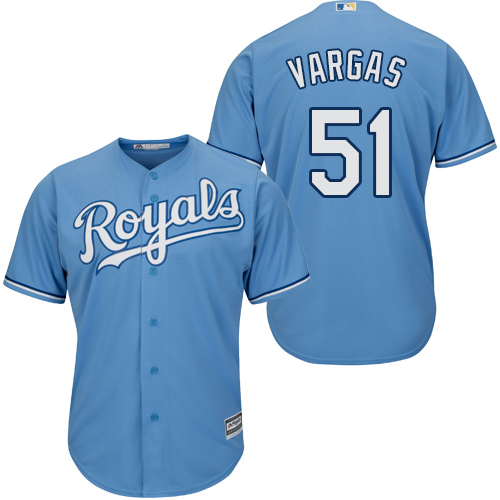 Royals #51 Jason Vargas Light Blue Cool Base Stitched Youth MLB Jersey Royals #51 Jason Vargas Light Blue Cool Base Stitched Youth MLB Jersey