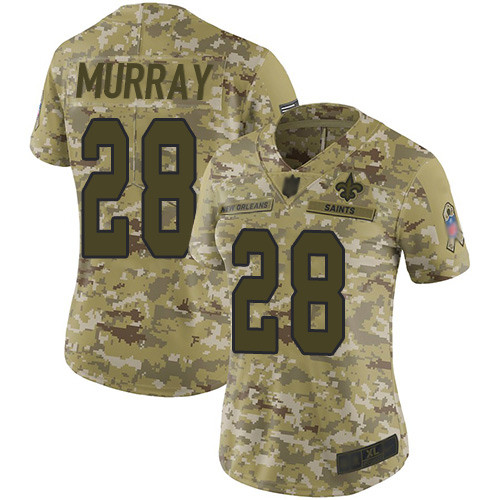 Saints #28 Latavius Murray Camo Women's Stitched Football Limited 2018 Salute to Service Jersey Saints #28 Latavius Murray Camo Women's Stitched Football Limited 2018 Salute to Service Jersey