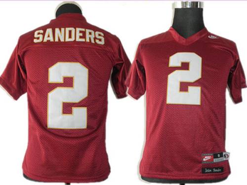 Seminoles #2 Deion Sanders Red Stitched Youth NCAA Jersey Seminoles #2 Deion Sanders Red Stitched Youth NCAA Jersey