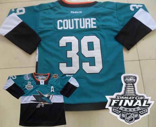 Sharks #39 Logan Couture Teal Black 2015 Stadium Series 2016 Stanley Cup Final Patch Stitched NHL Jersey Sharks #39 Logan Couture Teal Black 2015 Stadium Series 2016 Stanley Cup Final Patch Stitched NHL Jersey