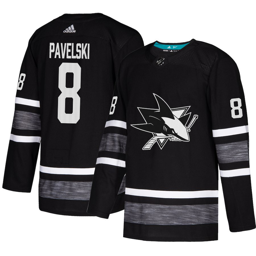 Sharks #8 Joe Pavelski Black Authentic 2019 All-Star Stitched Hockey Jersey Sharks #8 Joe Pavelski Black Authentic 2019 All-Star Stitched Hockey Jersey
