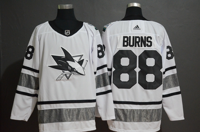 Sharks 88 Brent Burns White 2019 NHL All-Star Game Adidas Jersey Sharks 88 Brent Burns White 2019 NHL All-Star Game Adidas Jersey