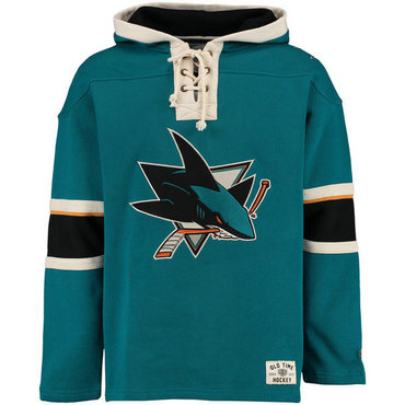 Sharks Blue Men's Customized All Stitched Sweatshirt Sharks Blue Men's Customized All Stitched Sweatshirt