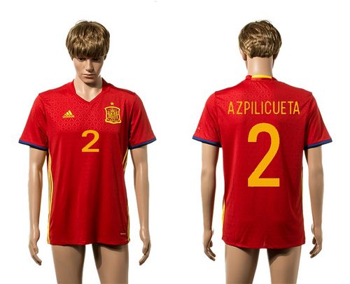 Spain #6 A.Iniesta Home Soccer Country Jersey Spain #6 A.Iniesta Home Soccer Country Jersey