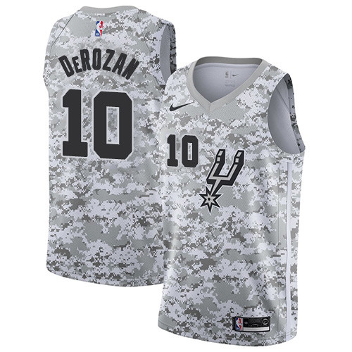 Spurs #10 DeMar DeRozan White Camo Basketball Swingman Earned Edition Jersey Spurs #10 DeMar DeRozan White Camo Basketball Swingman Earned Edition Jersey