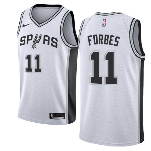 Spurs #11 Bryn Forbes White Basketball Swingman Association Edition Jersey Spurs #11 Bryn Forbes White Basketball Swingman Association Edition Jersey