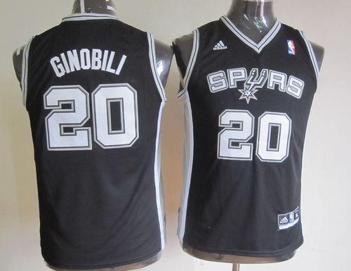Spurs #20 Manu Ginobili Black Youth Stitched NBA Jersey Spurs #20 Manu Ginobili Black Youth Stitched NBA Jersey