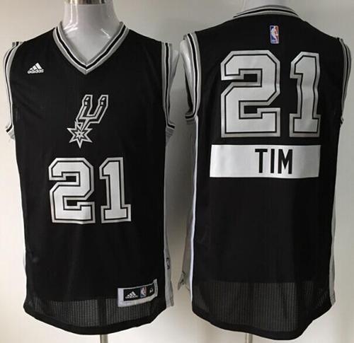 Spurs #21 Tim Duncan Black 2014-15 Christmas Day Youth Stitched NBA Jersey Spurs #21 Tim Duncan Black 2014-15 Christmas Day Youth Stitched NBA Jersey