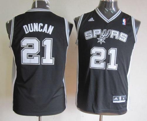 Spurs #21 Tim Duncan Black Youth Stitched NBA Jersey Spurs #21 Tim Duncan Black Youth Stitched NBA Jersey