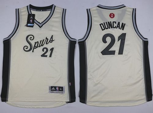 Spurs #21 Tim Duncan Cream 2015-2016 Christmas Day Youth Stitched NBA Jersey Spurs #21 Tim Duncan Cream 2015-2016 Christmas Day Youth Stitched NBA Jersey