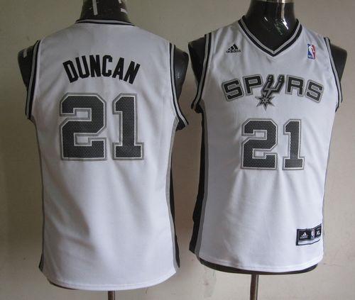 Spurs #21 Tim Duncan White Youth Stitched NBA Jersey Spurs #21 Tim Duncan White Youth Stitched NBA Jersey