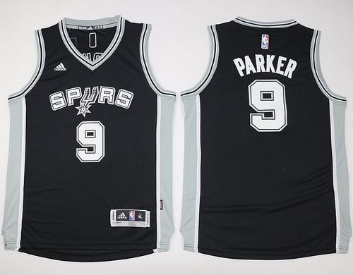 Spurs #9 Tony Parker Black Youth Stitched NBA Jersey Spurs #9 Tony Parker Black Youth Stitched NBA Jersey
