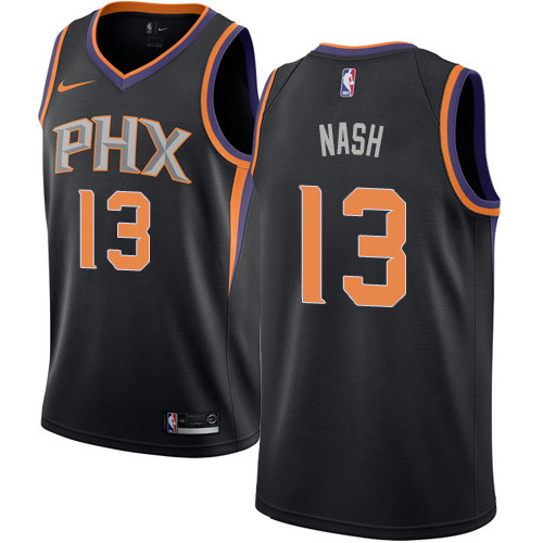 Suns #13 Steve Nash Black Youth Basketball Swingman Statement Edition Jersey