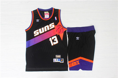 Suns 13 Steve Nash Black Hardwood Classics Jersey(With Shorts) Suns 13 Steve Nash Black Hardwood Classics Jersey(With Shorts)