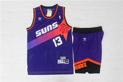 Suns 13 Steve Nash Purple Hardwood Classics Jersey(With Shorts) Suns 13 Steve Nash Purple Hardwood Classics Jersey(With Shorts)