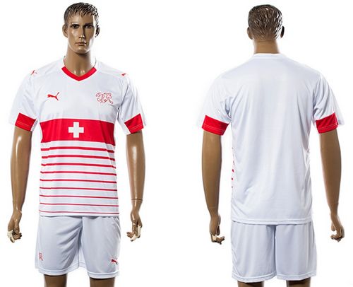 Switzerland Blank Away Soccer Country Jersey Switzerland Blank Away Soccer Country Jersey