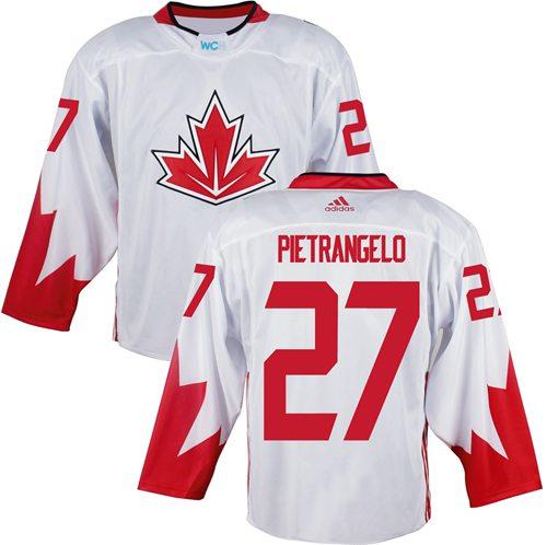 Team CA. #27 Alex Pietrangelo White 2016 World Cup Stitched NHL Jersey Team CA. #27 Alex Pietrangelo White 2016 World Cup Stitched NHL Jersey