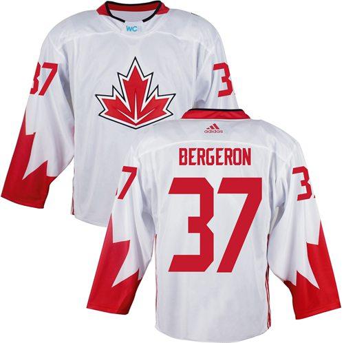 Team CA. #37 Patrice Bergeron White 2016 World Cup Stitched NHL Jersey Team CA. #37 Patrice Bergeron White 2016 World Cup Stitched NHL Jersey