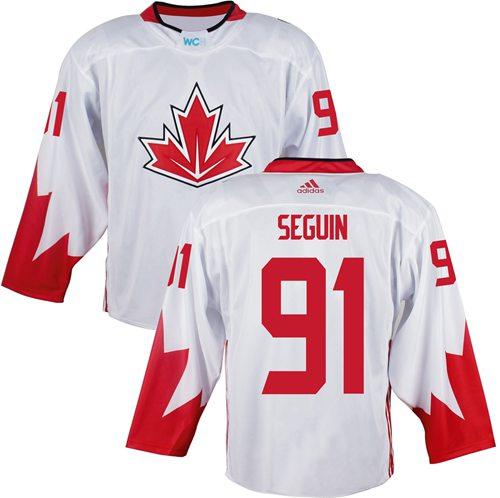 Team CA. #91 Tyler Seguin White 2016 World Cup Stitched NHL Jersey