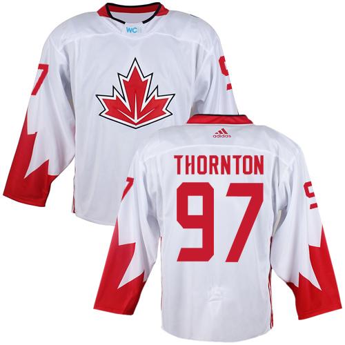 Team CA. #97 Joe Thornton White 2016 World Cup Stitched NHL Jersey