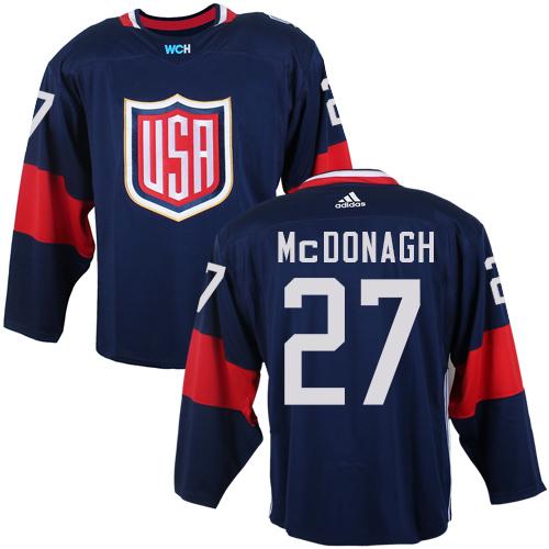Team USA #27 Ryan McDonagh Navy Blue 2016 World Cup Stitched NHL Jersey Team USA #27 Ryan McDonagh Navy Blue 2016 World Cup Stitched NHL Jersey