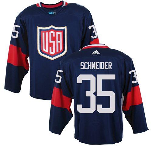Team USA #35 Cory Schneider Navy Blue 2016 World Cup Stitched Youth NHL Jersey Team USA #35 Cory Schneider Navy Blue 2016 World Cup Stitched Youth NHL Jersey