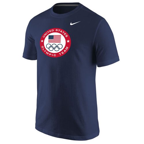 Team USA Nike Olympic Logo T-Shirt Navy Team USA Nike Olympic Logo T-Shirt Navy