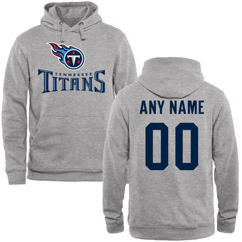 Tennessee Titans Steel Custom Name & Number Wordmark Pullover Hoodie Tennessee Titans Steel Custom Name & Number Wordmark Pullover Hoodie