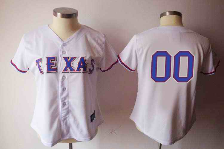 Texas Rangers Blank White Custom Jerseys Texas Rangers Blank White Custom Jerseys