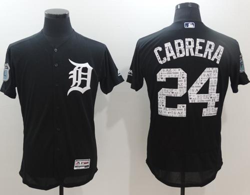 Tigers #24 Miguel Cabrera Navy Blue 2017 Spring Training Authentic FlexBase Stitched MLB Jersey Tigers #24 Miguel Cabrera Navy Blue 2017 Spring Training Authentic FlexBase Stitched MLB Jersey