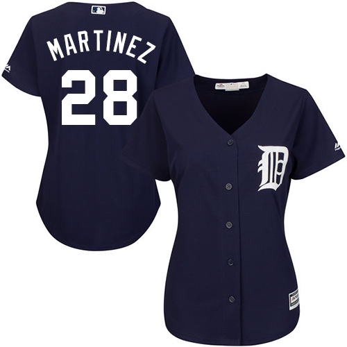 Tigers #28 J. D. Martinez Navy Blue Alternate Women's Stitched MLB Jersey Tigers #28 J. D. Martinez Navy Blue Alternate Women's Stitched MLB Jersey