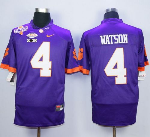 Tigers #4 Deshaun Watson Purple Limited 2016 College Football Playoff National Championship Patch Stitched NCAA Jersey Tigers #4 Deshaun Watson Purple Limited 2016 College Football Playoff National Championship Patch Stitched NCAA Jersey