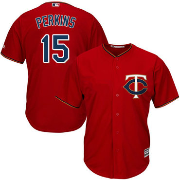Twins #15 Glen Perkins Red Cool Base Stitched Youth MLB Jersey Twins #15 Glen Perkins Red Cool Base Stitched Youth MLB Jersey