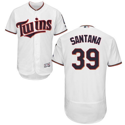 Twins #39 Danny Santana White Flexbase Authentic Collection Stitched MLB Jersey Twins #39 Danny Santana White Flexbase Authentic Collection Stitched MLB Jersey