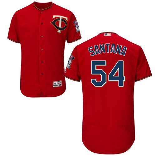 Twins #54 Ervin Santana Red Flexbase Authentic Collection Stitched MLB Jersey Twins #54 Ervin Santana Red Flexbase Authentic Collection Stitched MLB Jersey