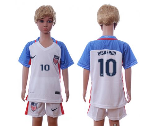 USA #10 Diskerud Home Kid Soccer Country Jersey USA #10 Diskerud Home Kid Soccer Country Jersey