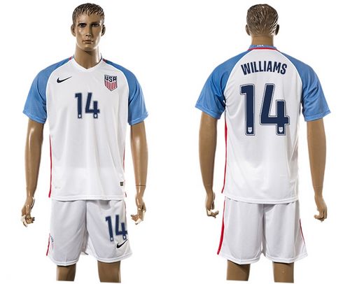 USA #14 Williams Home Soccer Country Jersey USA #14 Williams Home Soccer Country Jersey